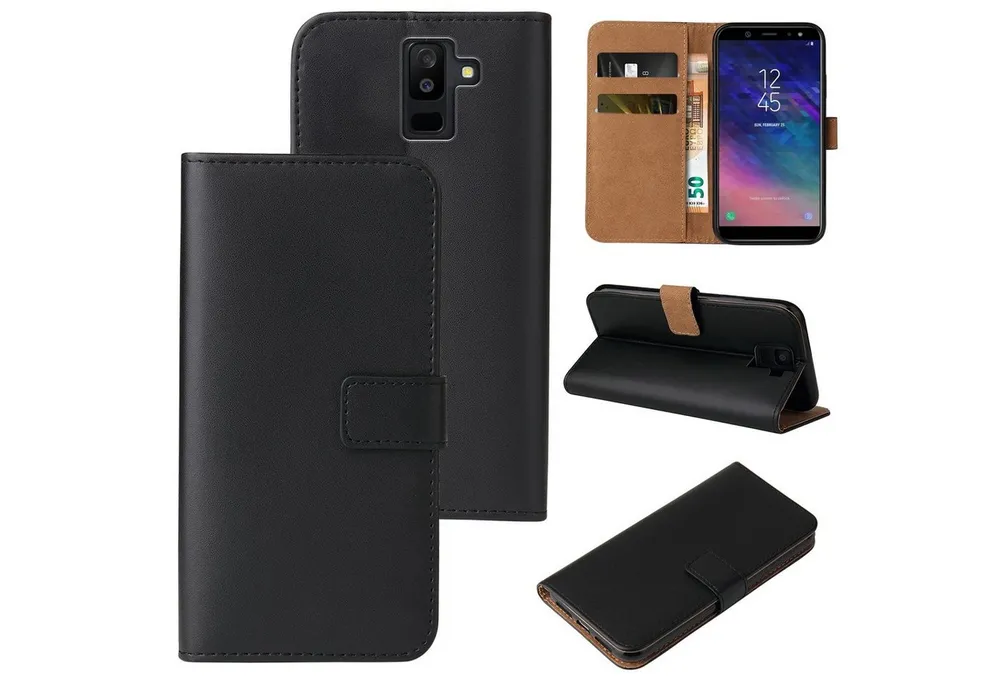 Tec-Expert Handyhülle Klapp Hülle für Samsung Galaxy A6+ 6.0 Zoll, 6.0, Flip Case für Samsung Galaxy A6+