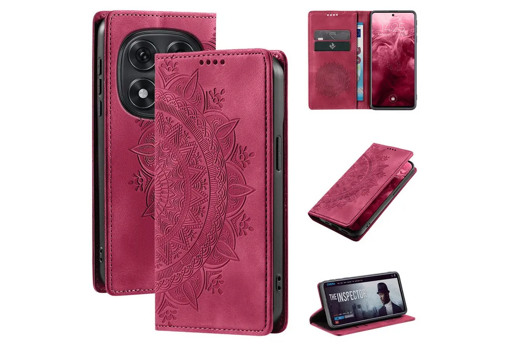 Tec-Expert Handyhülle Mandala Hülle Cover für Xiaomi Redmi Note 15 Pro+ 5G 6.83 Zoll, 6.83, Klapphülle Case Tasche mit Kartenfächern und RFID Schutz
