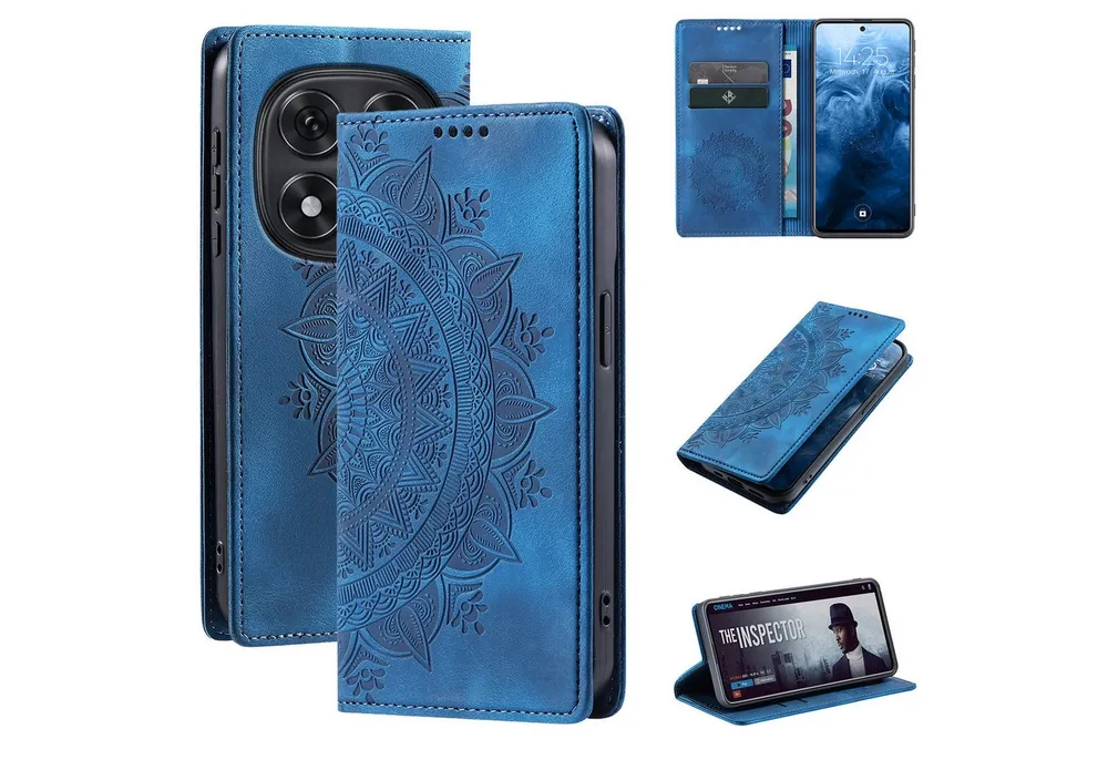 Tec-Expert Handyhülle Mandala Hülle Cover für Xiaomi Redmi Note 15 Pro+ 5G 6.83 Zoll, 6.83, Klapphülle Case Tasche mit Kartenfächern und RFID Schutz