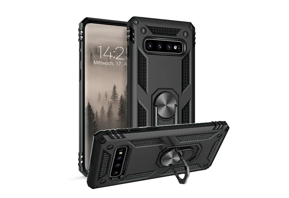 Tec-Expert Handyhülle Outdoor Cover Hülle für Samsung Galaxy S10 6.1 Zoll, 6.1, Premium Hülle aus verstärktem Polycarbonat