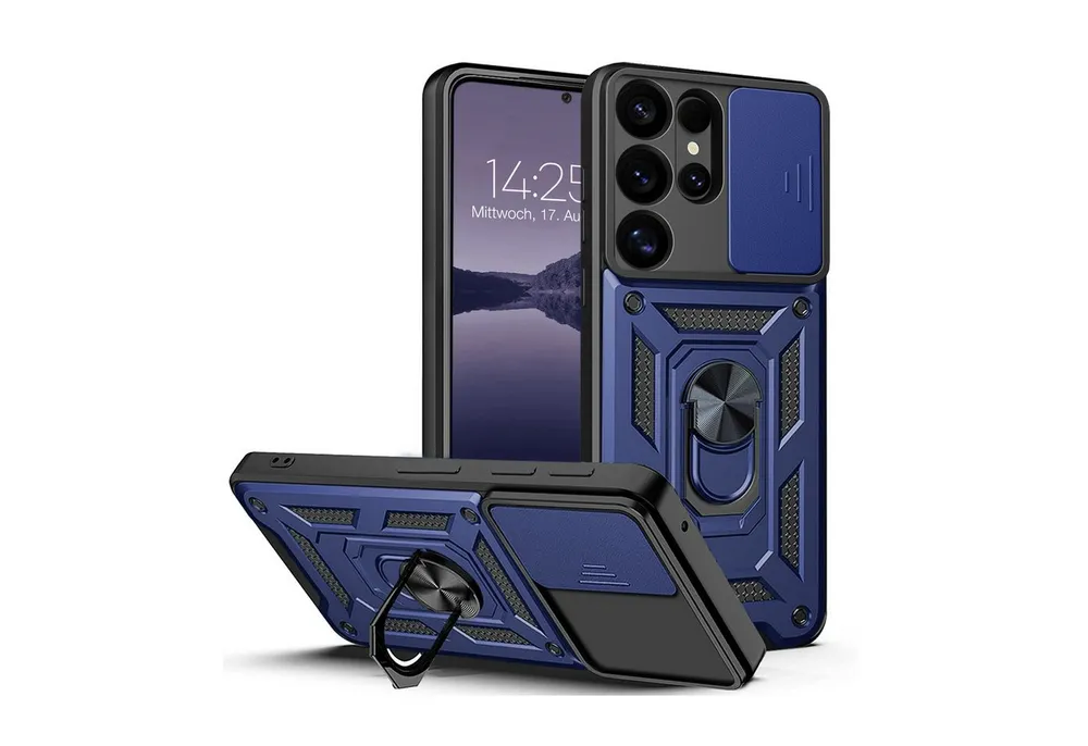 Tec-Expert Handyhülle Outdoor Cover Hülle für Samsung Galaxy S25 Ultra 6.8 Zoll, 6.8", Premium Hülle mit Kameraschutz aus verstärktem Polycarbonat