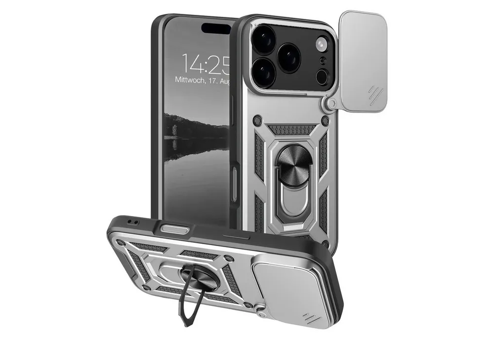 Tec-Expert Handyhülle Outdoor Cover Hülle für Apple iPhone 17 Pro Max, Premium Hülle mit Kameraschutz aus verstärktem Polycarbonat