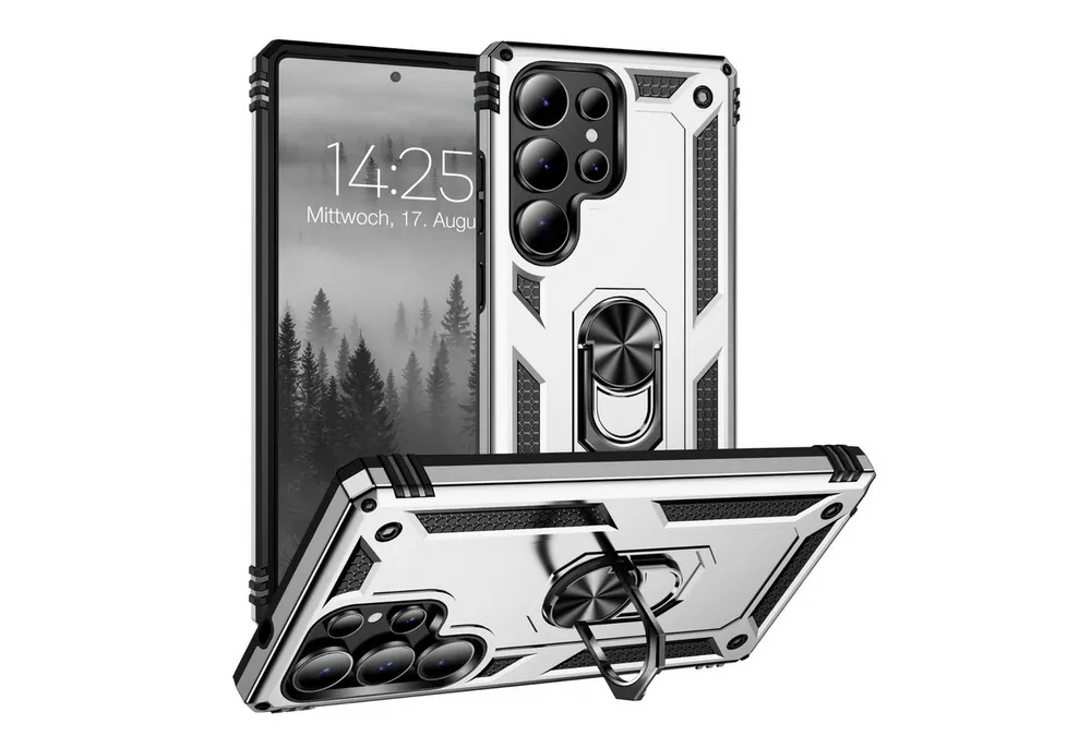 Tec-Expert Handyhülle Outdoor Cover Hülle für Samsung Galaxy S25 Ultra 6.8 Zoll, 6.8, Premium Hülle aus verstärktem Polycarbonat