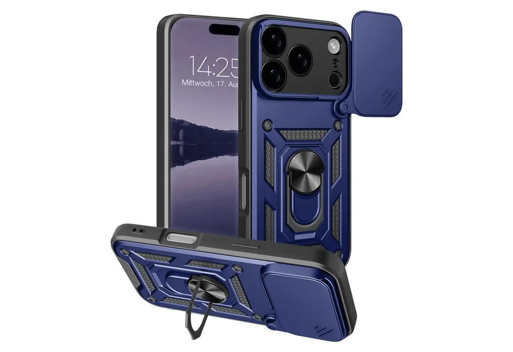 Tec-Expert Handyhülle Outdoor Cover Hülle für Apple iPhone 17 Pro Max, Premium Hülle mit Kameraschutz aus verstärktem Polycarbonat