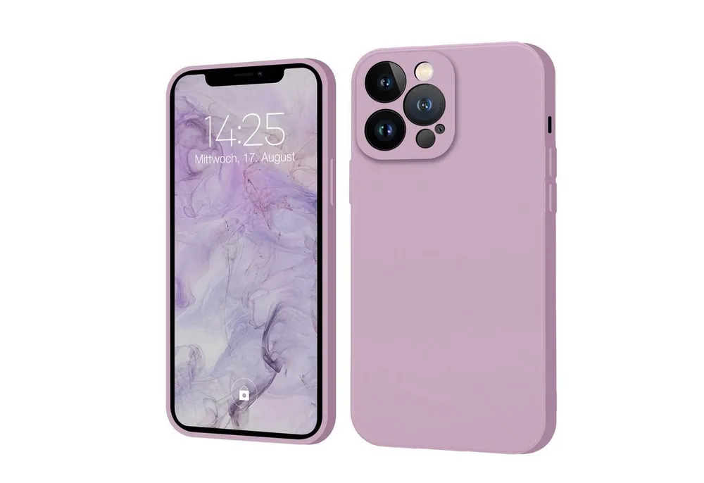 Tec-Expert Handyhülle SoftGrip Cover Hülle für Apple iPhone 12 Pro Max, Handy Case Bumper integrierter Kameraschutz flexibel