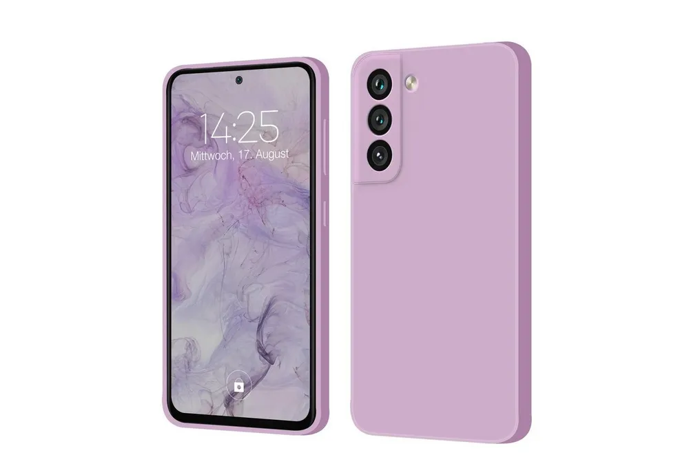 Tec-Expert Handyhülle SoftGrip Cover Hülle für Samsung Galaxy S21 FE, Handy Case Bumper integrierter Kameraschutz flexibel