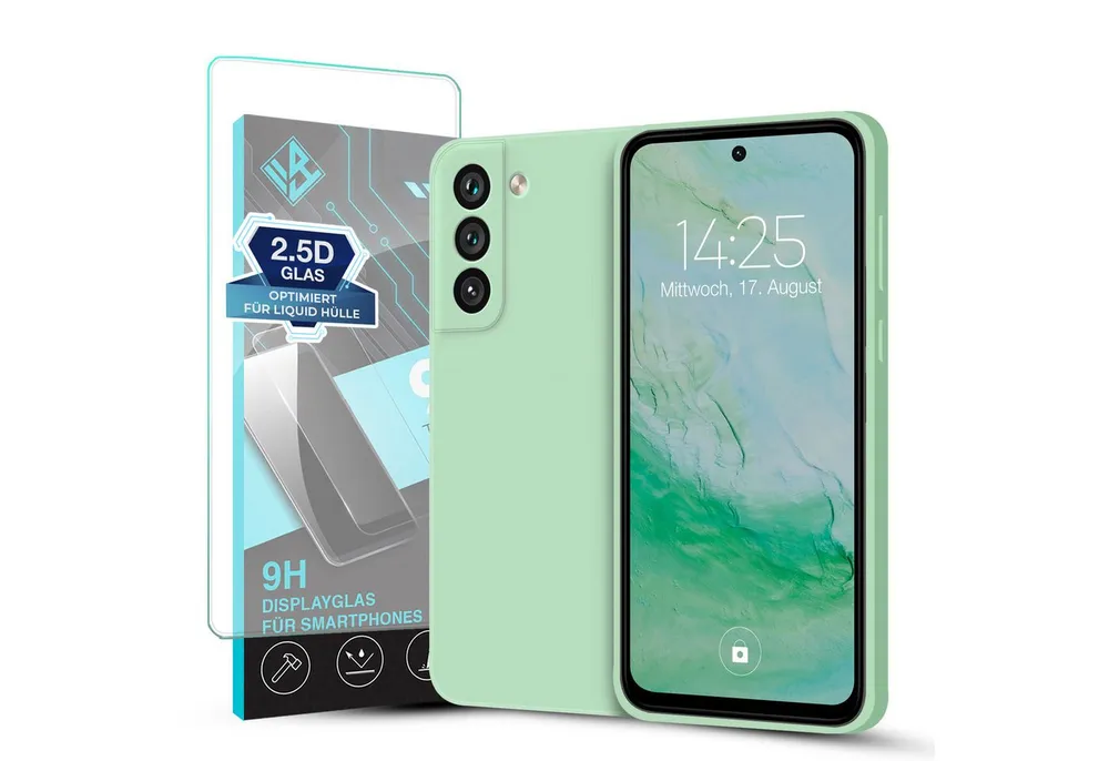Tec-Expert Handyhülle SoftGrip Cover Hülle für Samsung Galaxy S21 5G, Handy Case Bumper integrierter Kameraschutz flexibel