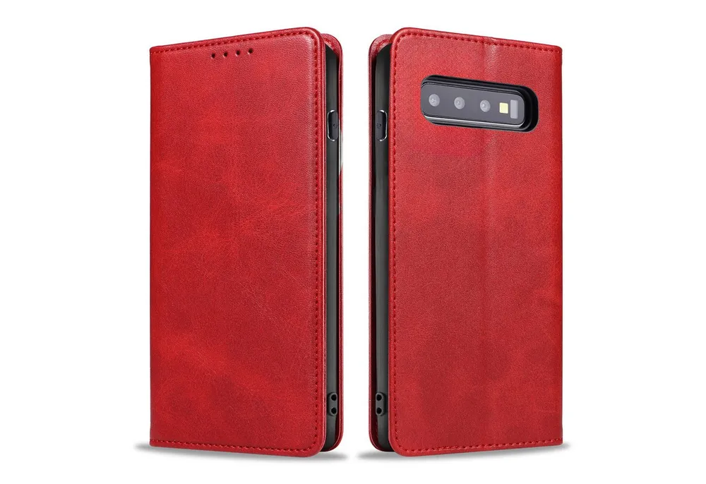 Tec-Expert Handyhülle Tasche Hülle für Samsung Galaxy S10 6.1 Zoll, 6.1", Cover Klapphülle Case mit Kartenfach Fliphülle aufstellbar