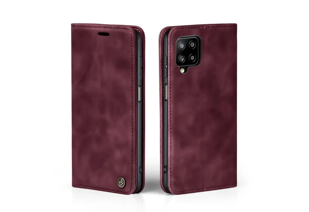 Tec-Expert Handyhülle Tasche Hülle für Samsung Galaxy A12 6.5 Zoll, 6.5, Cover Klapphülle Case mit Kartenfach Fliphülle aufstellbar