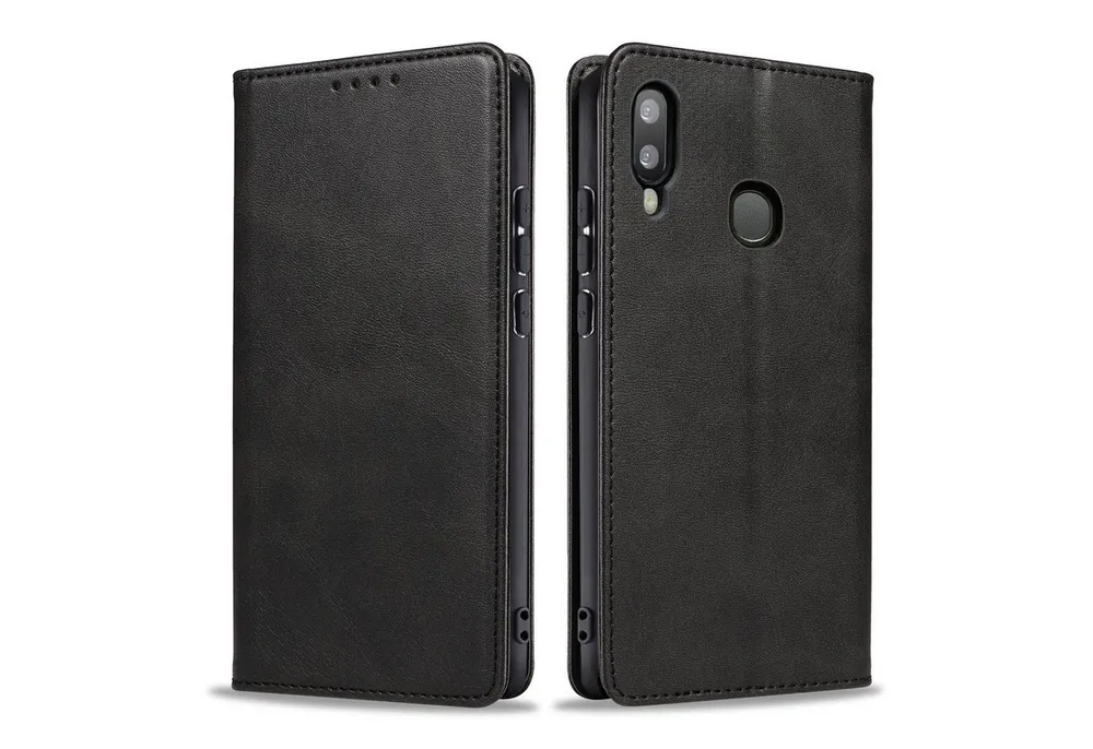 Tec-Expert Handyhülle Tasche Hülle für Samsung Galaxy A20e 5.8 Zoll, 5.8", Cover Klapphülle Case mit Kartenfach Fliphülle aufstellbar