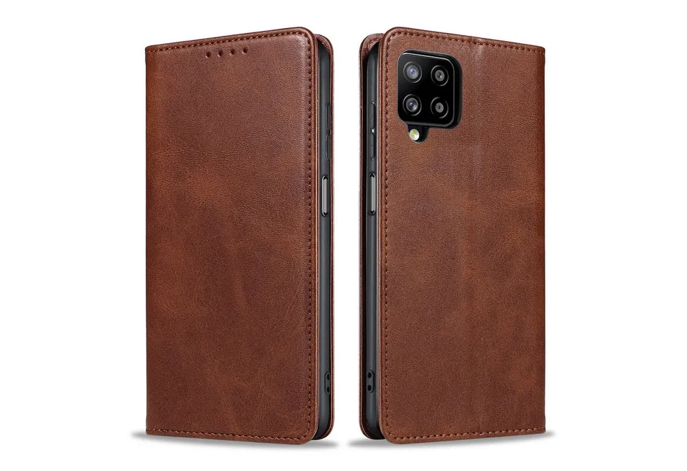 Tec-Expert Handyhülle Tasche Hülle für Samsung Galaxy A12 6.5 Zoll, 6.5", Cover Klapphülle Case mit Kartenfach Fliphülle aufstellbar