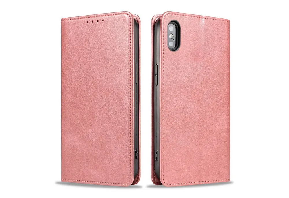 Tec-Expert Handyhülle Tasche Hülle für Apple iPhone X / Apple iPhone Xs 5.8 Zoll, 5.8", Cover Klapphülle Case mit Kartenfach Fliphülle aufstellbar
