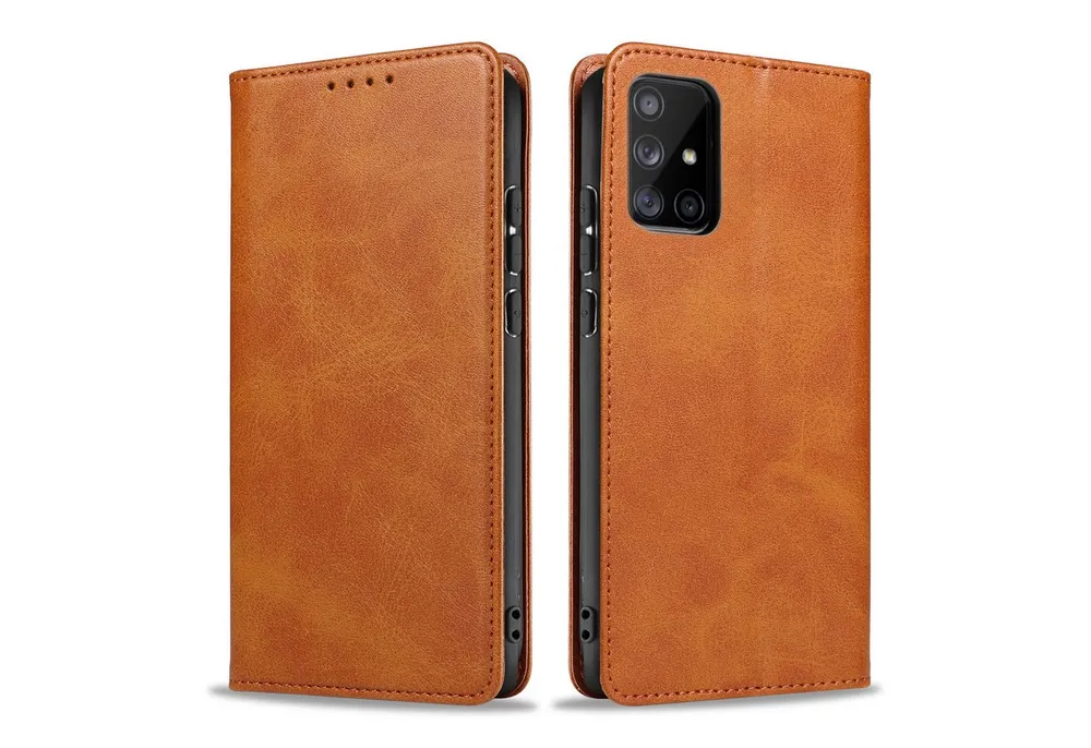 Tec-Expert Handyhülle Tasche Hülle für Samsung Galaxy A51 6.5 Zoll, 6.5", Cover Klapphülle Case mit Kartenfach Fliphülle aufstellbar