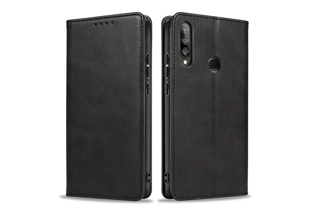 Tec-Expert Handyhülle Tasche Hülle für Huawei P30 Lite 6.15 Zoll, 6.15 ", Cover Klapphülle Case mit Kartenfach Fliphülle aufstellbar
