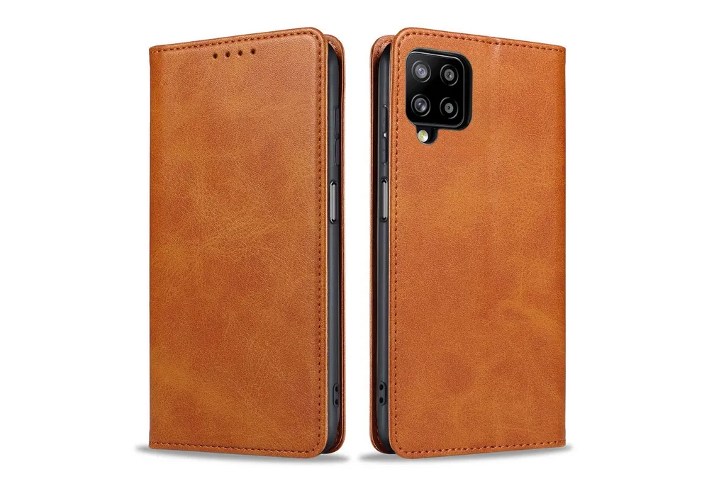 Tec-Expert Handyhülle Tasche Hülle für Samsung Galaxy A12 6.5 Zoll, 6.5", Cover Klapphülle Case mit Kartenfach Fliphülle aufstellbar