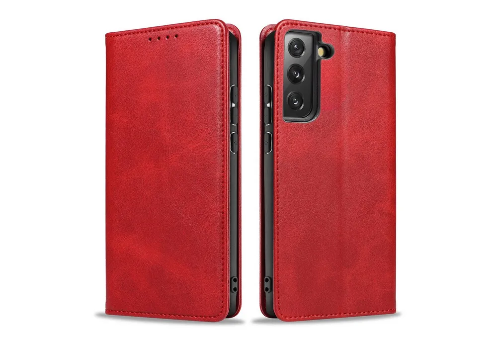 Tec-Expert Handyhülle Tasche Hülle für Samsung Galaxy S21 5G 6.2 Zoll, 6.2", Cover Klapphülle Case mit Kartenfach Fliphülle aufstellbar