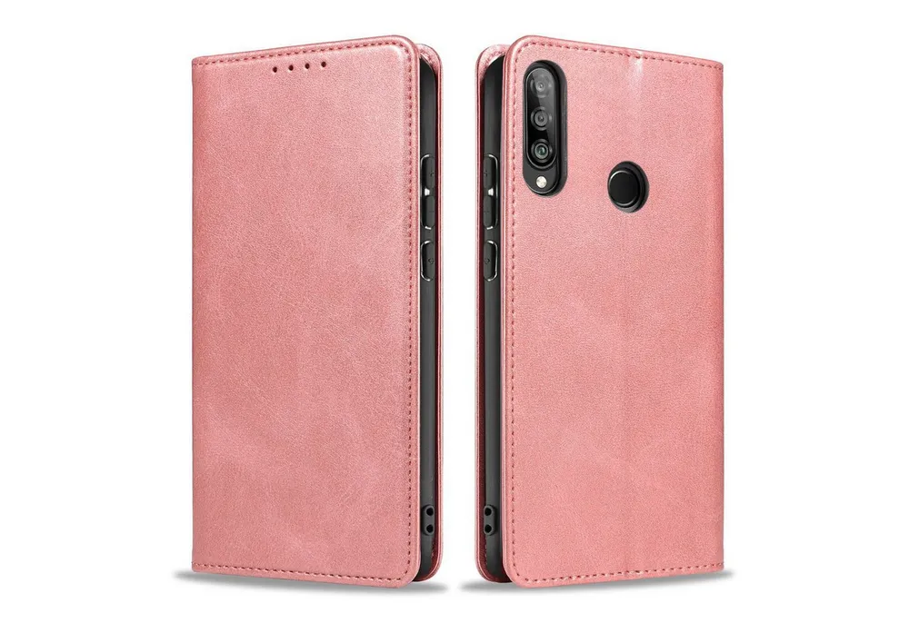 Tec-Expert Handyhülle Tasche Hülle für Huawei P30 Lite 6.15 Zoll, 6.15 ", Cover Klapphülle Case mit Kartenfach Fliphülle aufstellbar