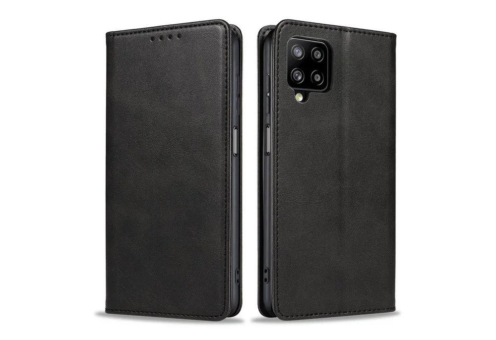 Tec-Expert Handyhülle Tasche Hülle für Samsung Galaxy A12 6.5 Zoll, 6.5", Cover Klapphülle Case mit Kartenfach Fliphülle aufstellbar
