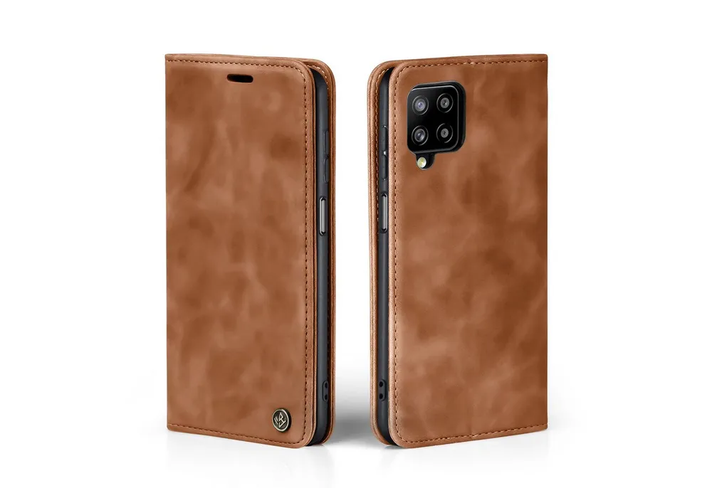 Tec-Expert Handyhülle Tasche Hülle für Samsung Galaxy A12 6.5 Zoll, 6.5, Cover Klapphülle Case mit Kartenfach Fliphülle aufstellbar
