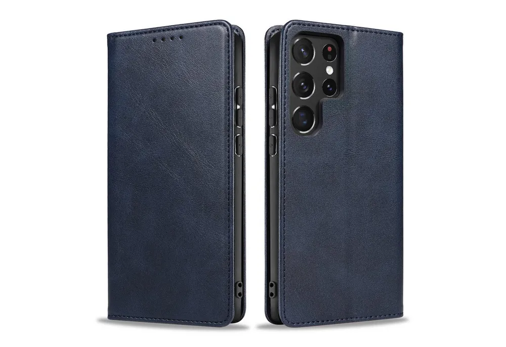 Tec-Expert Handyhülle Tasche Hülle für Samsung Galaxy S22 Ultra 6.8 Zoll, 6.8", Cover Klapphülle Case mit Kartenfach Fliphülle aufstellbar