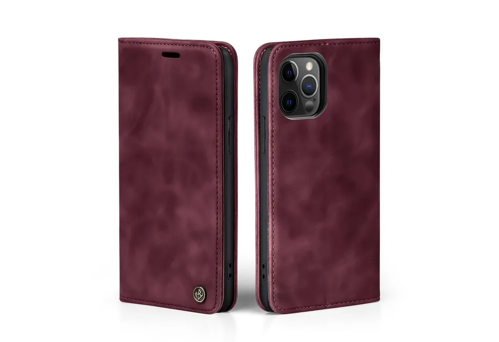 Tec-Expert Handyhülle Tasche Hülle für Apple iPhone 12 / 12 Pro 6.1 Zoll, 6.1, Cover Klapphülle Case mit Kartenfach Fliphülle aufstellbar