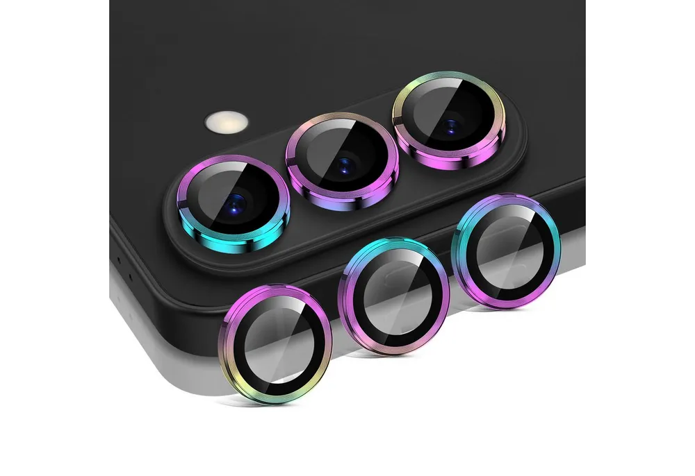 Tec-Expert Kameraschutzglas 9H Kameraglas Set in Regenbogenfarben für Samsung Galaxy S26 für Samsung Galaxy S26, Linsenschutzglas Set, 1 Stück, Kameraschutz, Schutzglas, Linsenschutz, kratz- & stoßfest