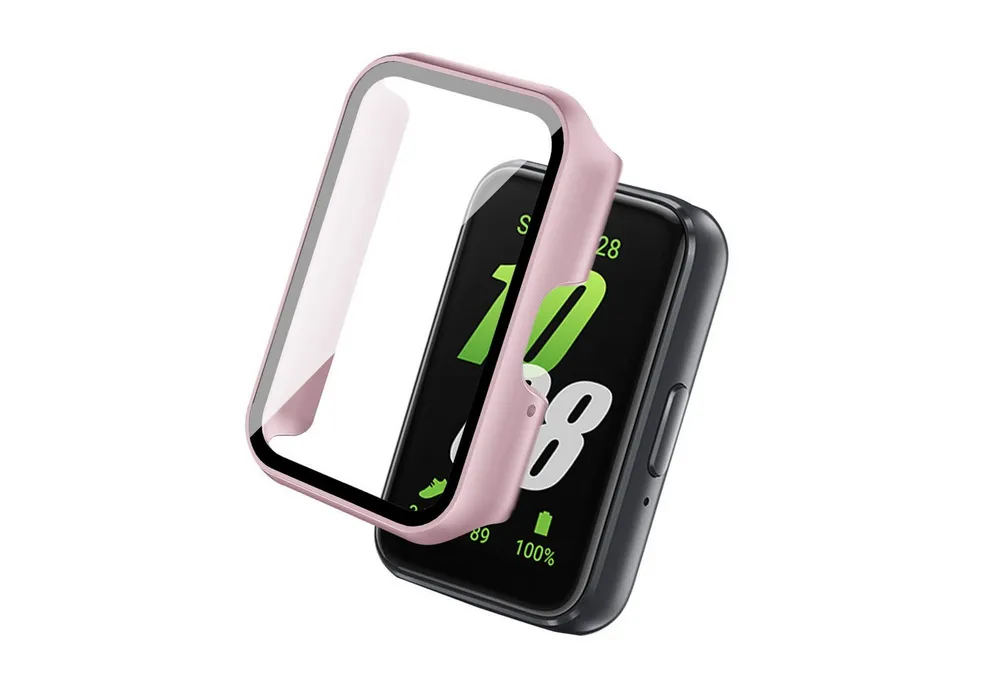 Tec-Expert Smartwatch-Hülle Hülle mit integriertem Displayschutz für Samsung Galaxy Fit3 40 mm, Rundum Schutz Cover Case Bumper stoß-und kratzfest robust