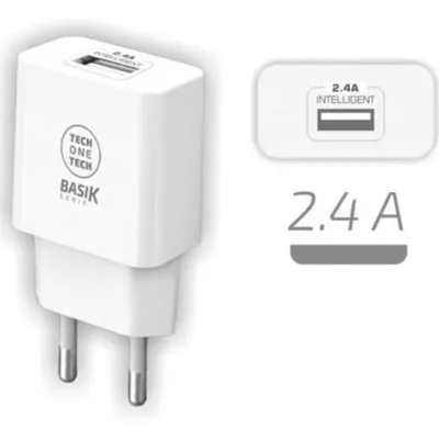Ladegerät Tech One Tech TEC2904 USB 2.4A Weiß Ladegerät Tech One Tech TEC2904 USB 2.4A Weiß