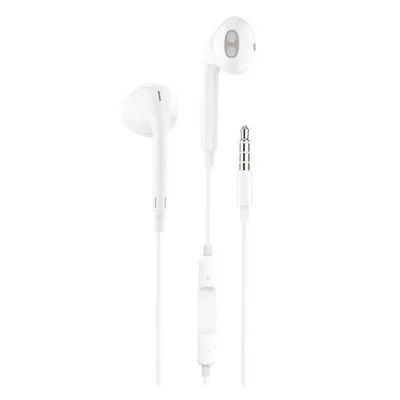 Tech One Tech Eartech Tec1001 Kopfhörer mit Mikrofonanschluss, 3,5 mm, Weiß