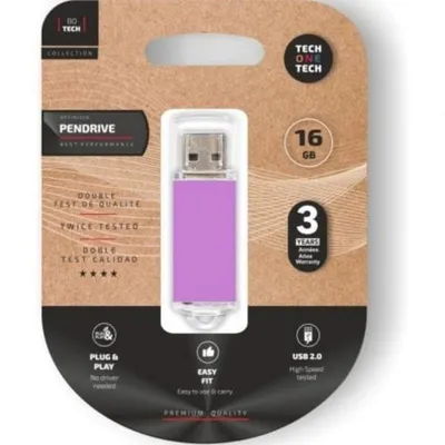 Pendrive Tech One Tech Basic USB 2.0 16GB Hellviolett Pendrive Tech One Tech Basic USB 2.0 16GB Hellviolett
