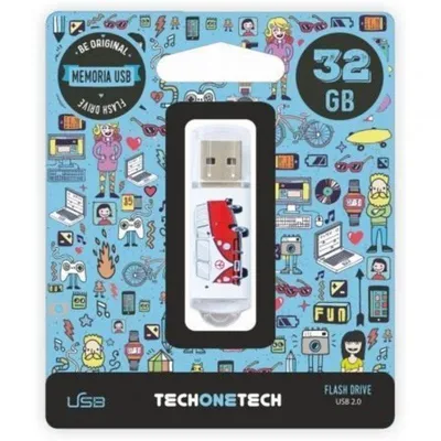 USB-Stick Tech One Tech Camper VAN-VAN 32GB Metall USB 2.0 Anhaenger