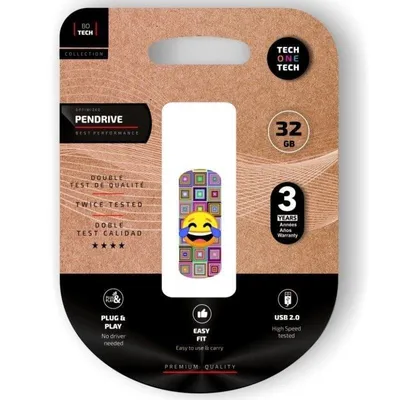 USB-Stick Tech One Tech Emoji 32GB USB 2.0 Multicolor Clip
