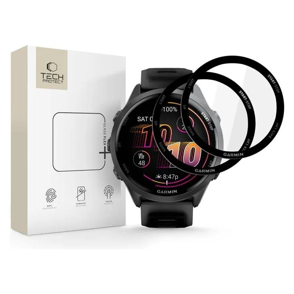 Tech-Protect Glass Flex+ 2er-Pack Hybridglas Garmin Forerunner 970 / 570 47 mm