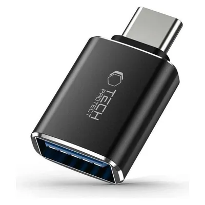 Tech-Protect UltraBoost USB-C (Male) / USB-A (Female) OTG Adapter - Black