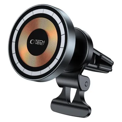 Tech-Protect MM15W-V5 car phone holder with MagSafe 15W inductive charger for air vent - black