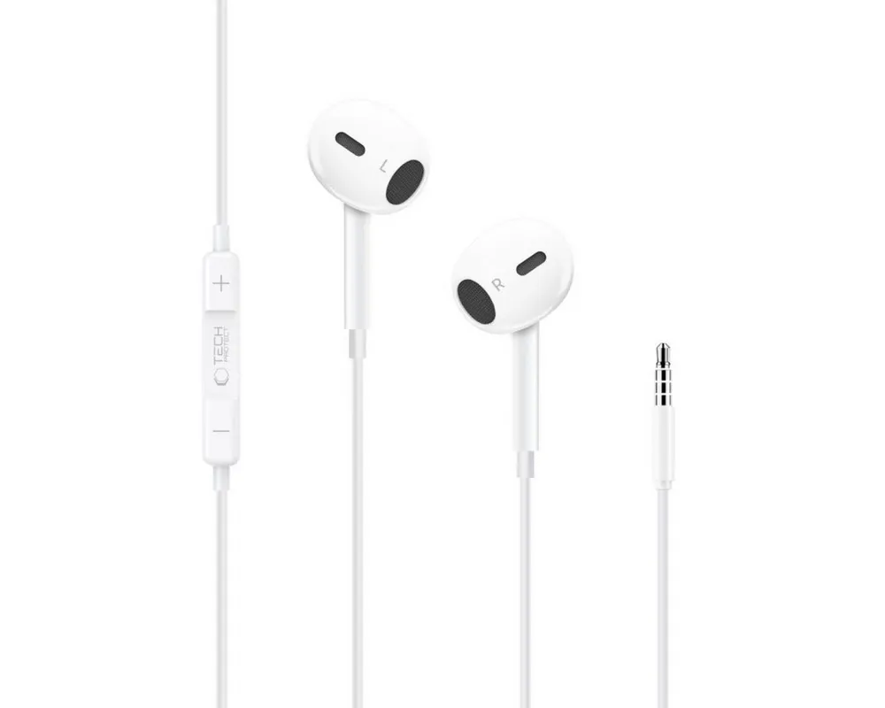 TECH PROTECT G2 In-Ear-Kopfhörer (Leichte In-Ear Kopfhörer mit 3,5 mm Anschluss und Mikrofon)
