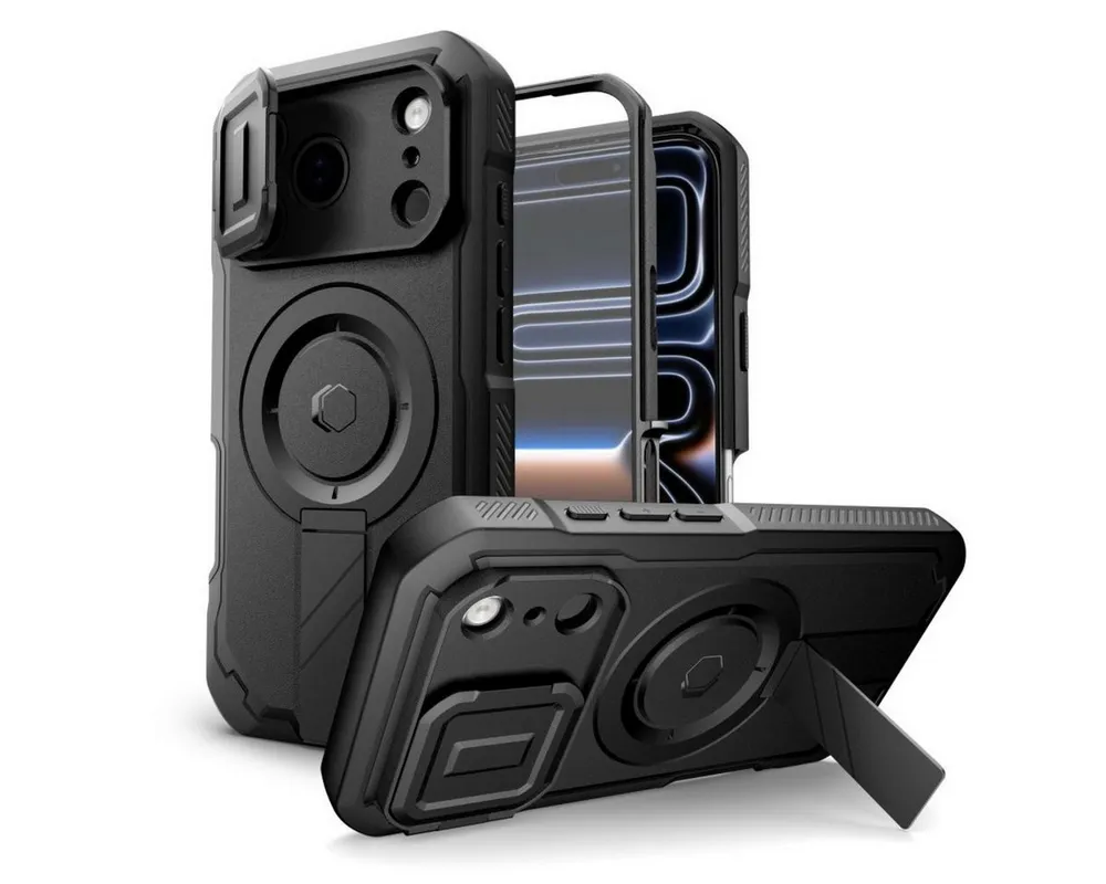 TECH PROTECT Handyhülle Kevlar Case mit Magnetfunktion Kompatibel mit iPhone 17 Pro 6,3, Strukturierter Kevlar Look mit integrierter Magnetfunktion für Alltag