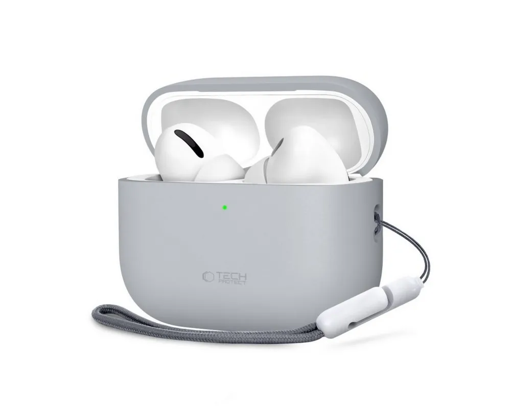 TECH PROTECT Kopfhörer-Schutzhülle Silikonhülle für AirPods Pro 3, Passgenauer Rundumschutz für das Ladecase