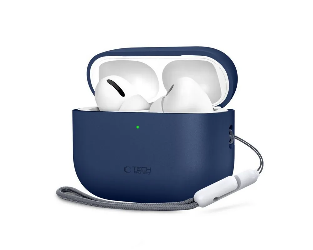 TECH PROTECT Kopfhörer-Schutzhülle Silikonhülle für AirPods Pro 3, Passgenauer Rundumschutz für das Ladecase
