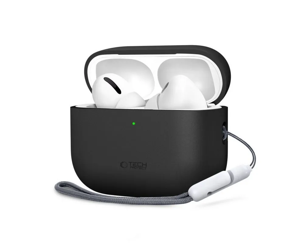 TECH PROTECT Kopfhörer-Schutzhülle Silikonhülle für AirPods Pro 3, Passgenauer Rundumschutz für das Ladecase