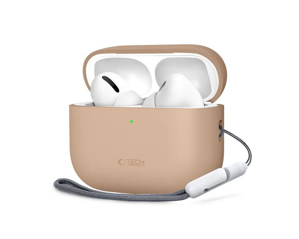 TECH PROTECT Kopfhörer-Schutzhülle Silikonhülle für AirPods Pro 3, Passgenauer Rundumschutz für das Ladecase
