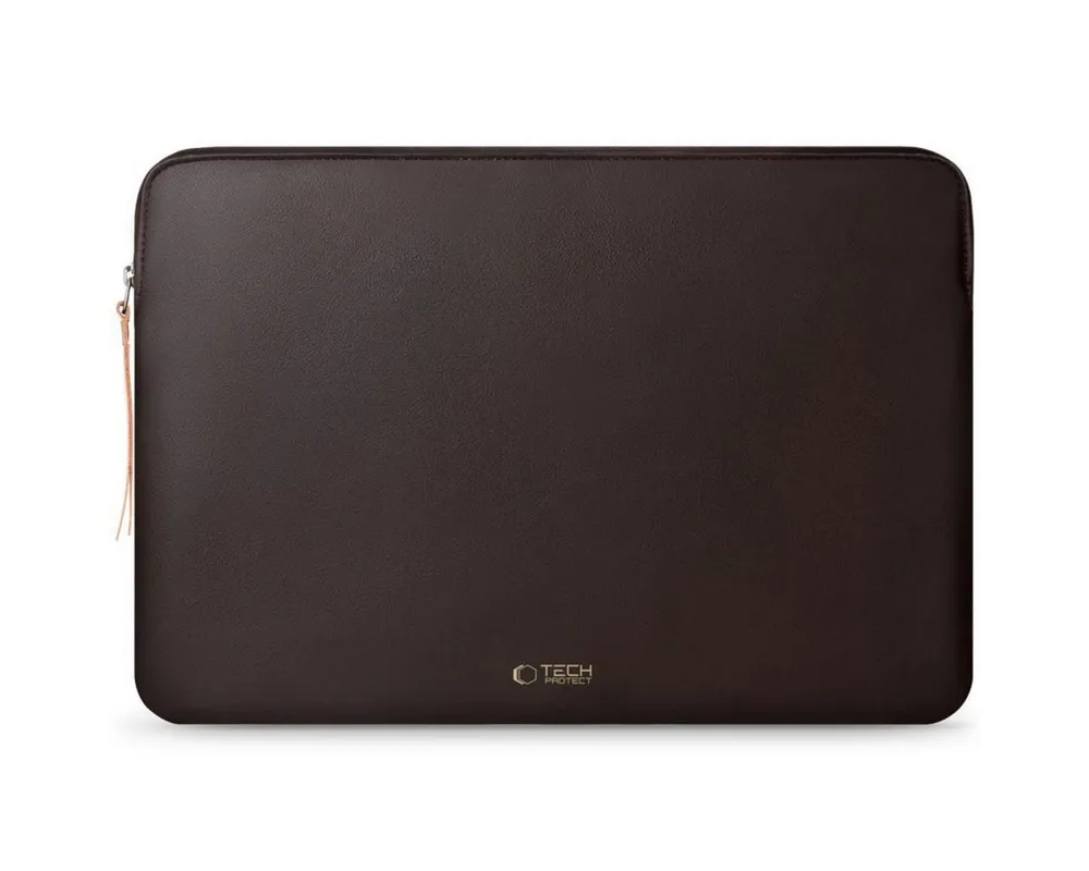 TECH PROTECT Laptoptasche Fleece-Laptoptasche 13–14" – Braun