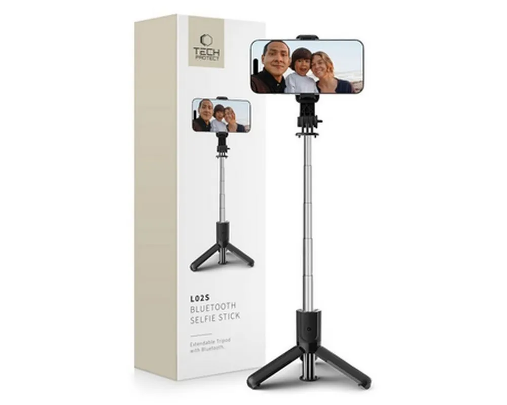 TECH PROTECT Selfie-Stick Tech Protect L02S Bluetooth Selfie Stick mit Stativ bis 72