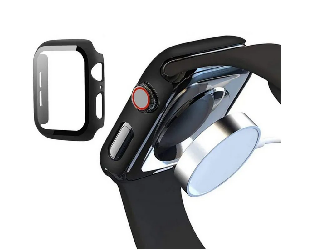 TECH PROTECT Smartwatch-Hülle Defense360 mit gehärtetem Glas Kompatibel mit Apple Watch SE (40 mm) 40, Vollumfänglicher Schutz bei schlankem Design