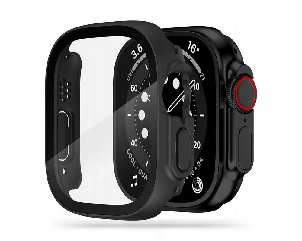 TECH PROTECT Smartwatch-Hülle Defense360 mit gehärtetem Glas Kompatibel mit Apple Watch Ultra 49 mm 49, Integriertes Glas bei schlankem und leichtem Gehäusedesign