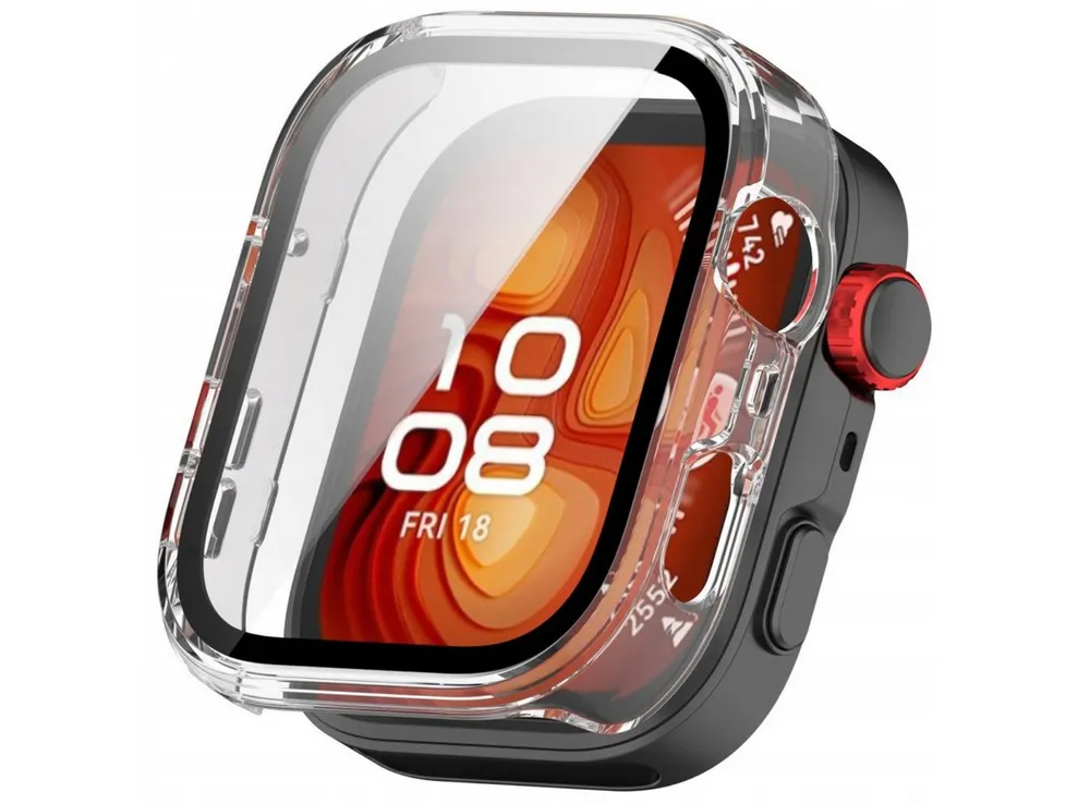 TECH PROTECT Smartwatch-Hülle für Huawei Watch Fit 4 Pro, Schutzcase mit integriertem Glas