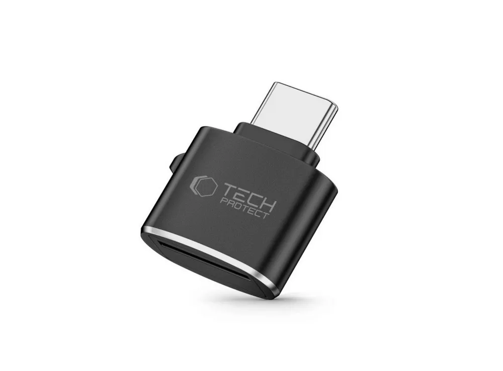TECH PROTECT Speicherkartenleser UltraBoost, Kompakter USB-C microSD-Kartenleser bis 30 MB/s