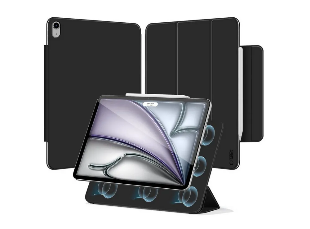 TECH PROTECT Tablet-Hülle für iPad Air 13" 2024 / 2025, Magnetische Smart-Hülle mit Stand- und Weckfunktion