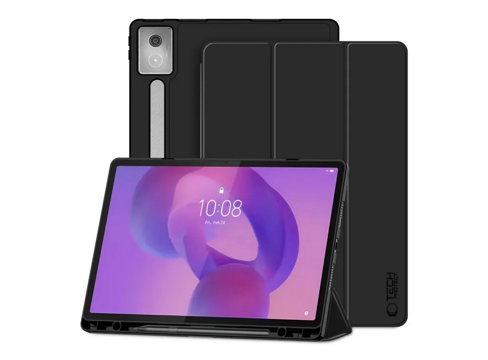 TECH PROTECT Tablet-Hülle für Lenovo Idea Tab Pro / Pro MT 12.7, Mit integriertem Stiftfach und klappbarer Frontabdeckung