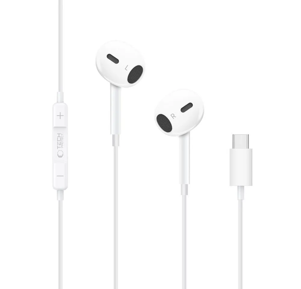 TECH PROTECT Tech-Protect UltraBoost Core G2 USB-C Kopfhörer Weiß In-Ear-Kopfhörer